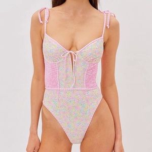 NWOT FOR LOVE AND LEMONS hydrangea blooms onepiece